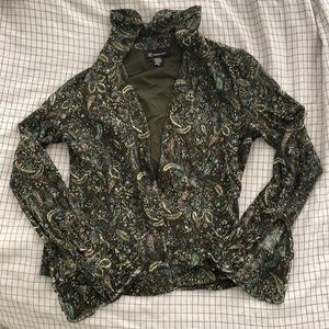 patterned INC button-up